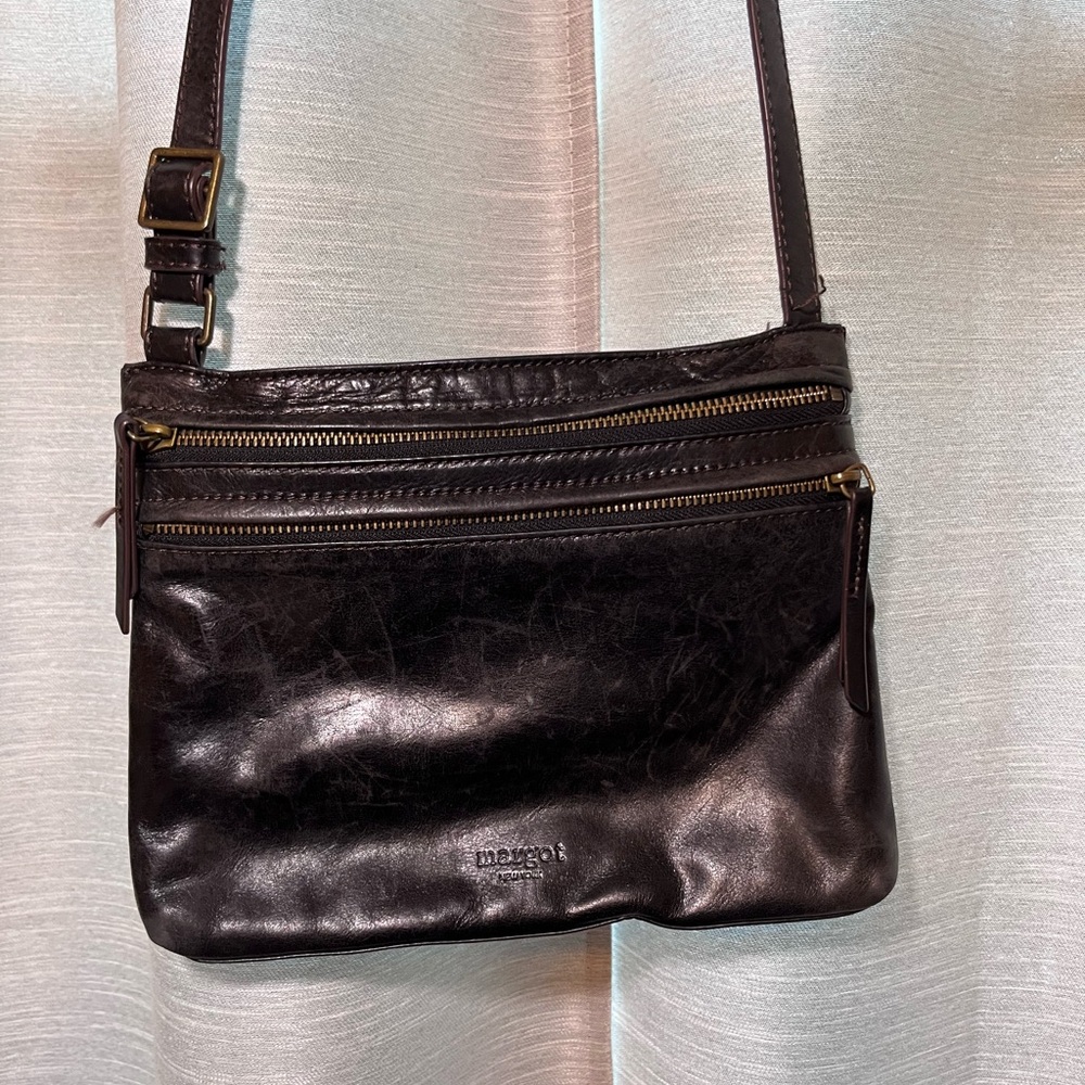Margot black Messenger Bag with Adjustable Strap